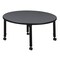 Regency Round Mobile Tables, 30 W, 30 L, 23-34 H, Wood, Metal, Grey TB30RNDGYAPCBK - alternate 4